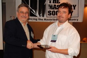 Thompson (right) receives 2016 TMS Service Award from McMillian