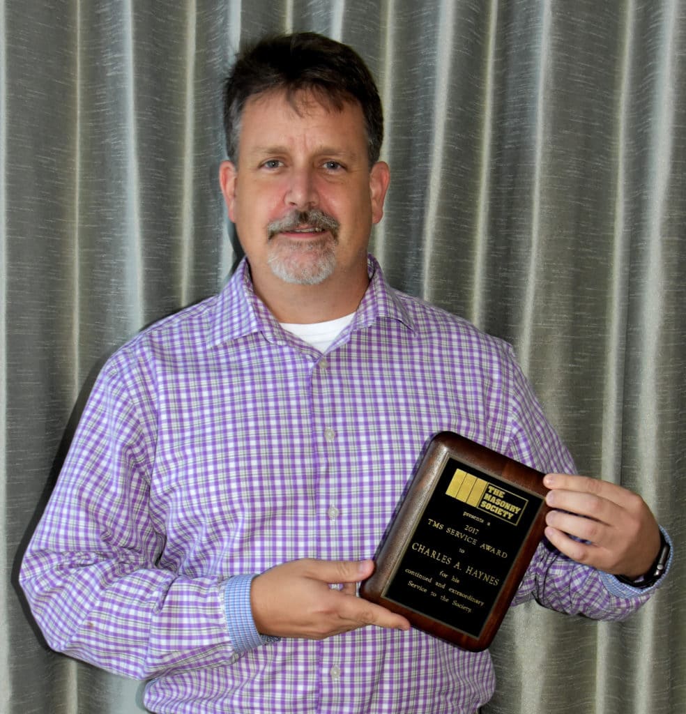 Charles Haynes, 2017 TMS Service Award Winner