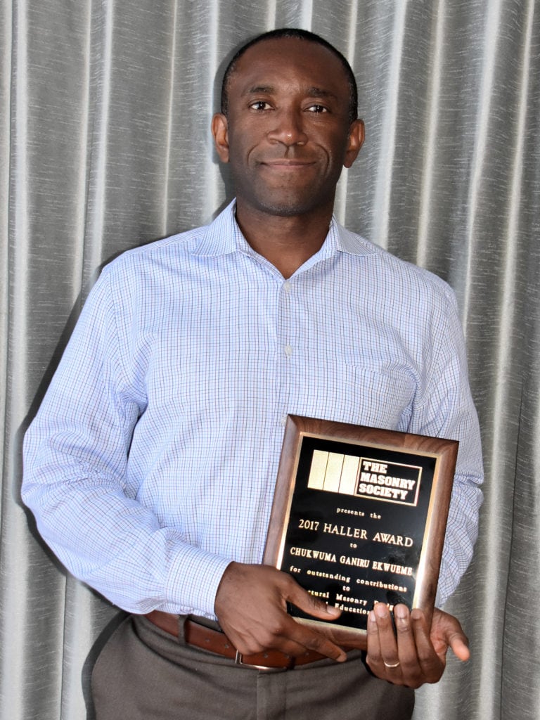 Chukwuma Ekwueme, 2017 Haller Award Winner