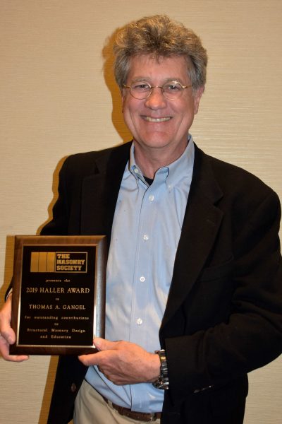 Tom Gangel - 2019 Haller Award Recipient